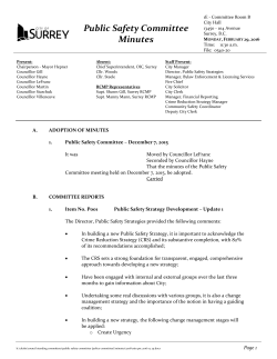Public Safety Committee - February 29, 2016