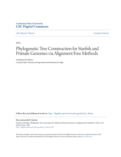 Phylogenetic Tree Construction for Starfish and Primate Genomes