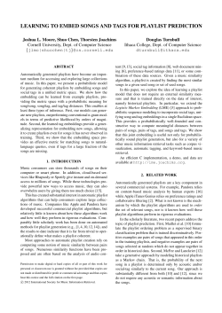 Learning to Embed Songs and Tags for Playlist Prediction