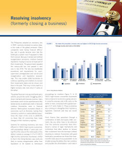 Resolving insolvency