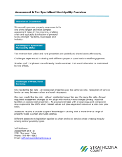 Services we provide that impact both urban and rural.