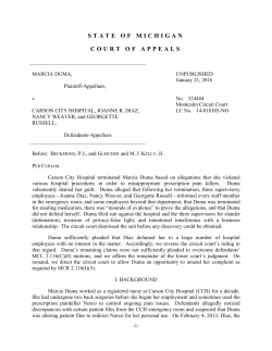 COA 324484 MARCIA DUMA V CARSON CITY