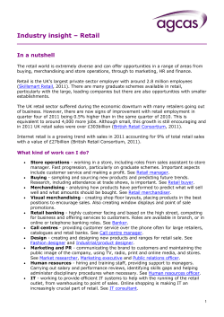 Industry insight &ndash; Retail