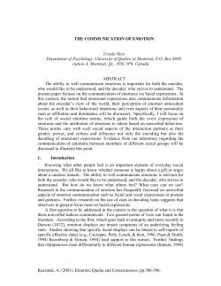 Kaszniak, A. (2001). Emotion, Qualia and Consciousness, pp.386