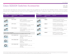 Cisco SG500X Switches Accessories At-A