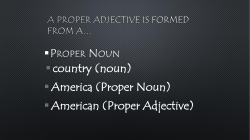 Proper Adjective