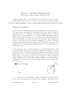 Physics 8, Fall 2015, Homework #6.