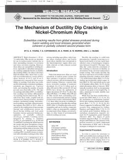 The Mechanism of Ductility Dip Cracking in Nickel