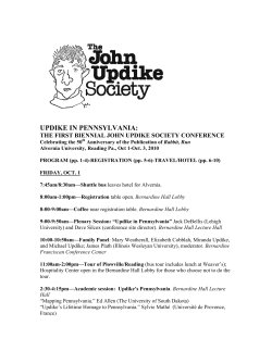 updike in pennsylvania