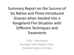 Phase II &ndash; Native Grass Common Gardens with Treatments