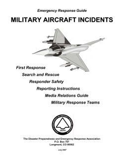 Military Aircraft Incident Response Guide