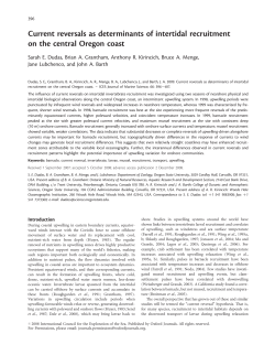 Current reversals as determinants of intertidal