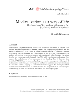 Medicalization as a way of life