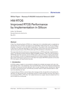 HW-RTOS Improved RTOS Performance by