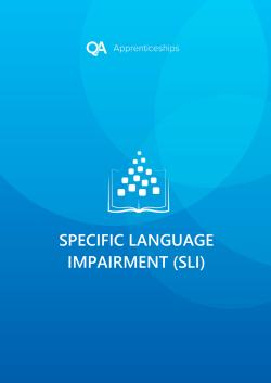 specific language impairment (sli)
