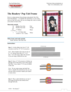 The Beadery&reg; Pop Tab Frame