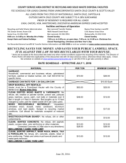 Disposal Site Recycling Guide - County of Santa Cruz Public Works