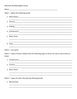 Mountain Building Digital Lesson Name Slide 1 &ndash; define the