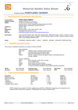 Material Safety Data Sheet