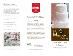 Desserts 2017 - Little Mushroom Catering