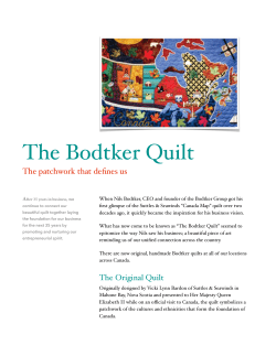 information on our quilt.