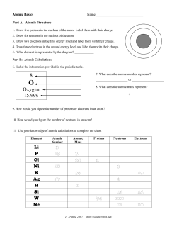 Chemistry of Matter
