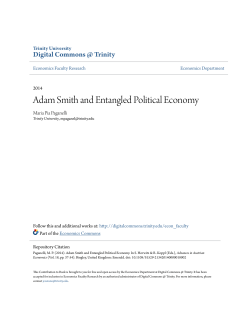 Adam Smith and Entangled Political Economy