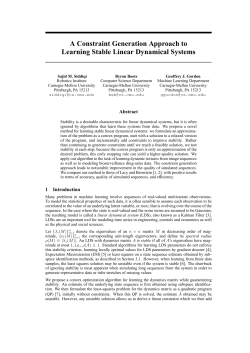 A Constraint Generation Approach to Learning Stable Linear