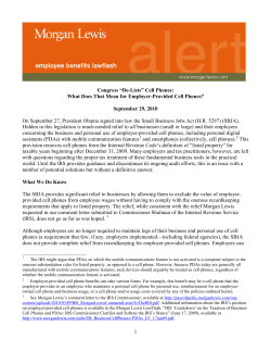 Congress &ldquo;De-Lists&rdquo; Cell Phones