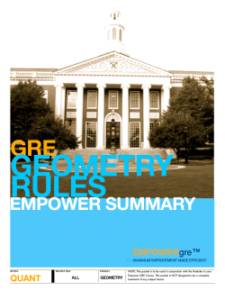 GRE GEOMETRY RULES