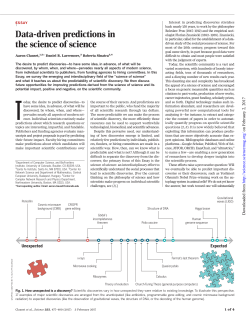 Data-driven predictions in the science of science