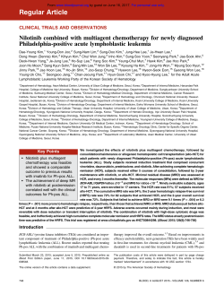 Nilotinib combined with multiagent chemotherapy for newly