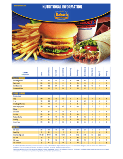 NUTRITIONAL INFORMATION