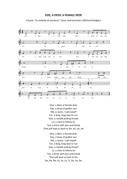 DOE, A DEER, A FEMALE DEER