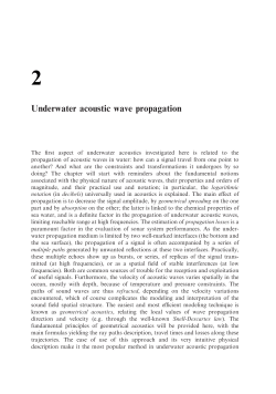 Underwater acoustic wave propagation