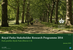 Hyde Park Profile - Stakeholder Research