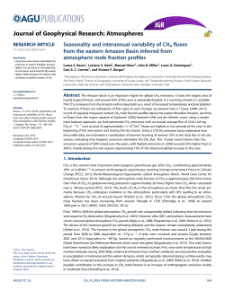 Seasonality and interannual variability of CH4 fluxes from the