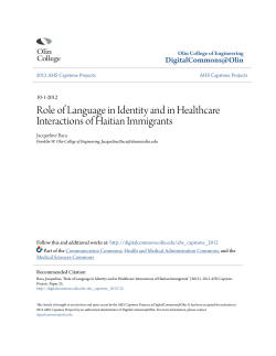 Role of Language in Identity and in Healthcare Interactions of