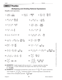 8-1 Practice Answers