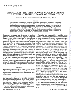 by extracorporeal removal of carbon dioxide