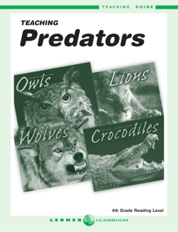 Teaching Predators - Lerner Publishing