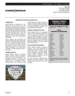 Kinder Morgan / Gas Pipeline Company