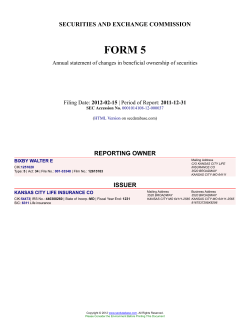 BIXBY WALTER E (Form: 5, Filing Date: 02/15