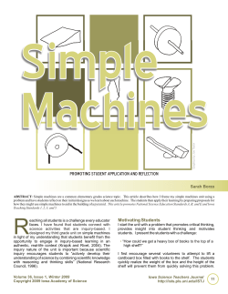 Simple Machines - Iowa Academy of Science
