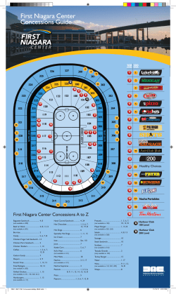 First Niagara Center Concessions Guide