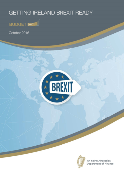 Department of Finance | Getting Ireland Brexit Ready