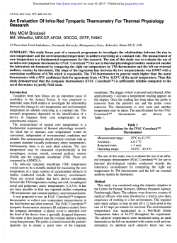 MCM Bricknell. An Evaluation Of Infra