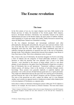 2001 Dr. Philip R. Davies, The Essene Revolution