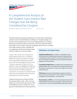 A Comprehensive Analysis of the Student-Loan Interest