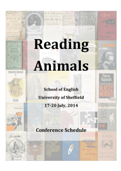 Reading Animals - The University of Sheffield
